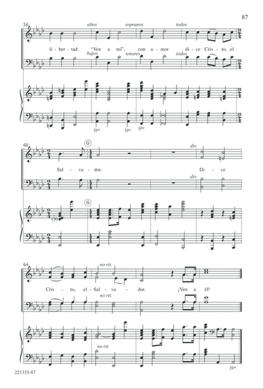 Siervos de Jesus Siervos de Jesus 4-Part scores gallery preview page 91