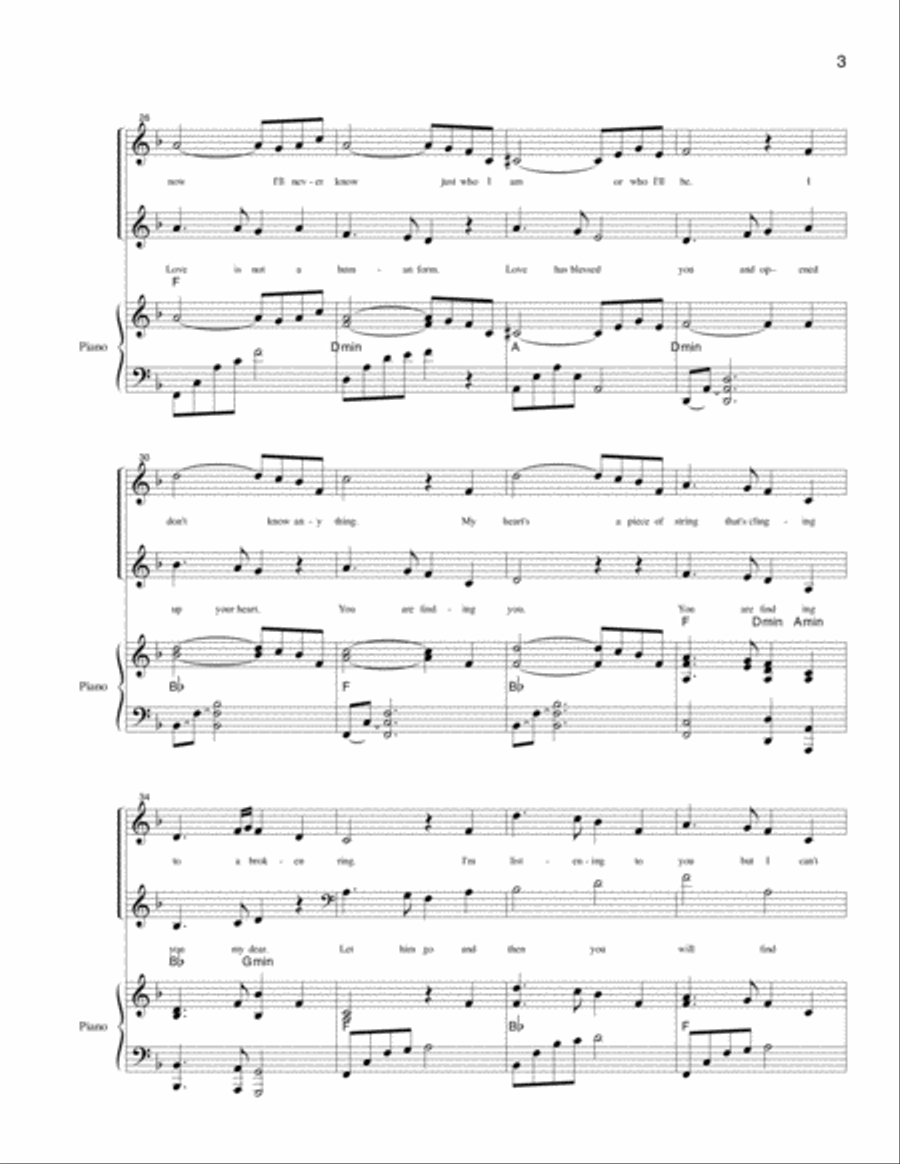 Love Is Not Someone Love Is Not Someone Piano scores gallery preview page 3