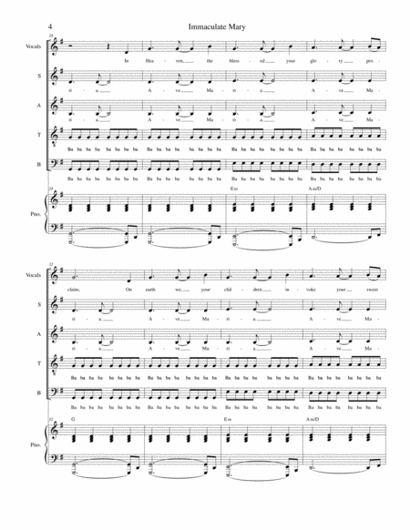 Immaculate Mary (Solos and SATB) image number null