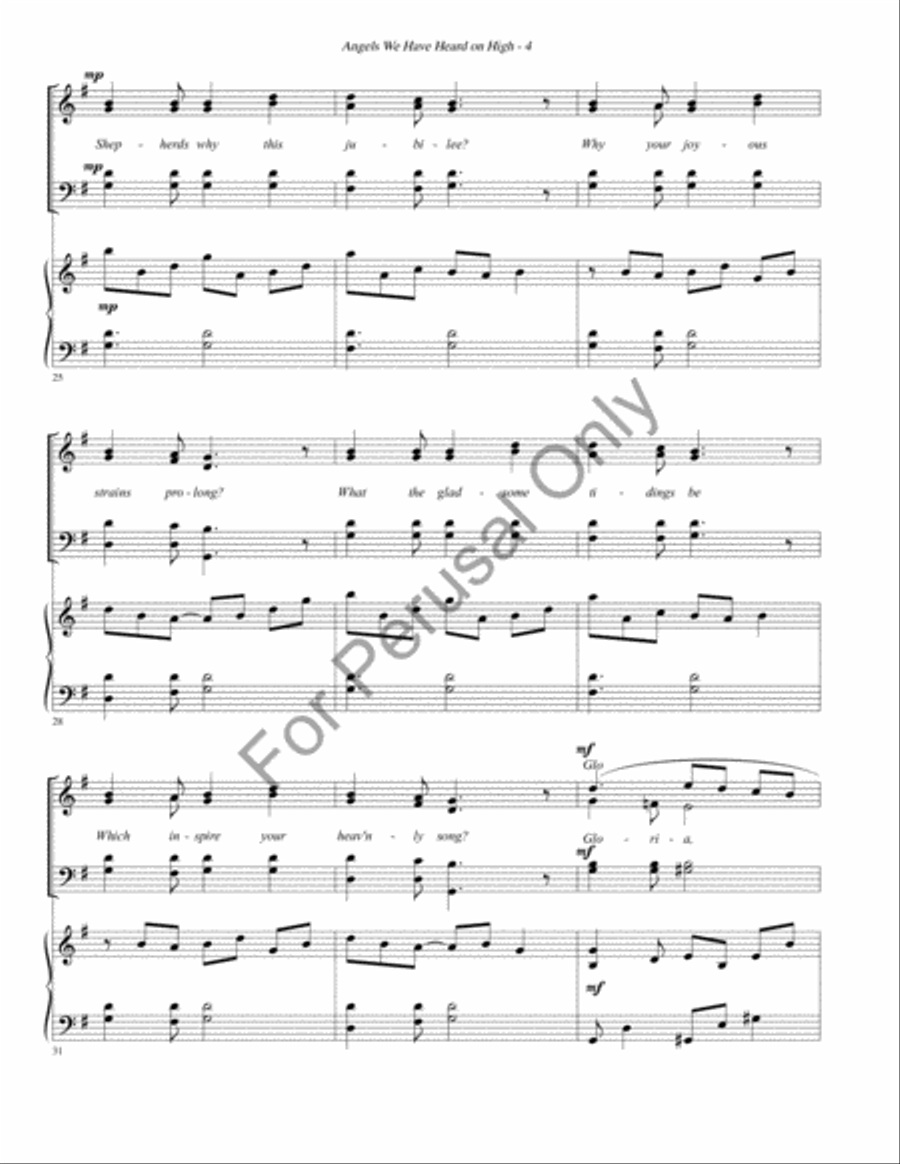 Angels we have heard on high Divisi scores gallery preview page 5