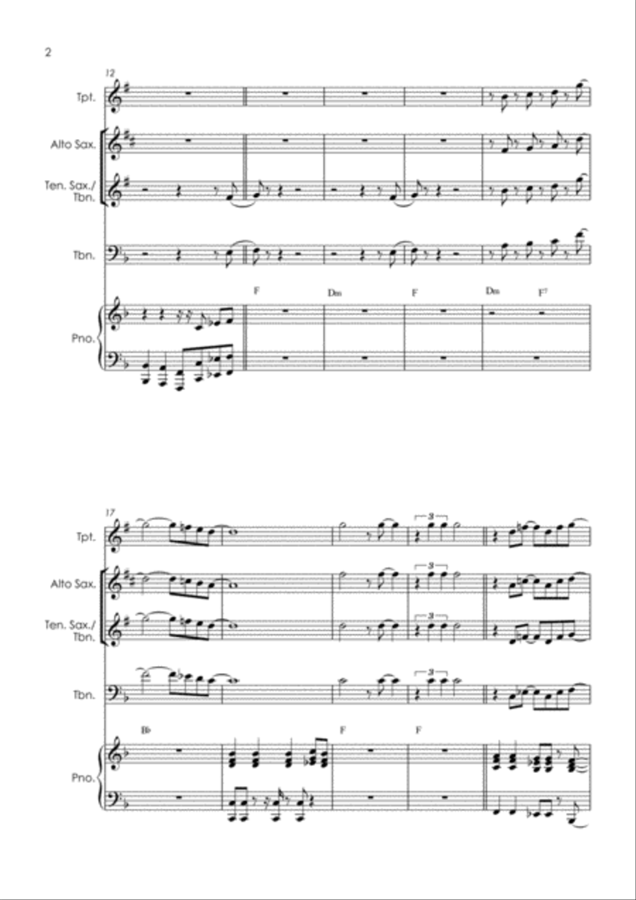 Signed, Sealed, Delivered I'm Yours Tenor Saxophone scores gallery preview page 4