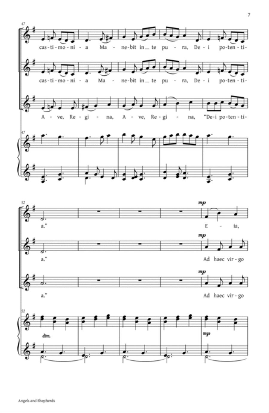 Angels and Shepherds (Collection) SSA scores gallery preview page 5