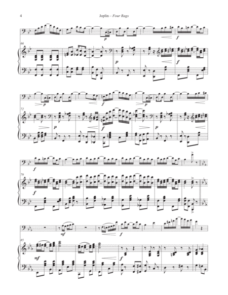 Four Rags for Euphonium and Piano