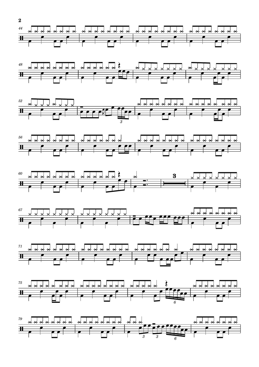 Next 100 Years Drum Set scores gallery preview page 2