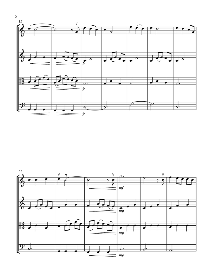 I'll Be String Quartet scores gallery preview page 2