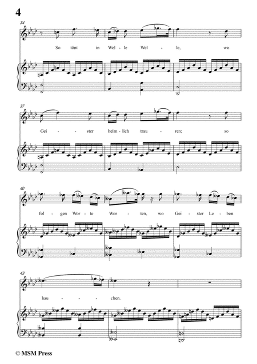 Schubert-Die Gebüsche,in A flat Major,for Voice&Piano image number null