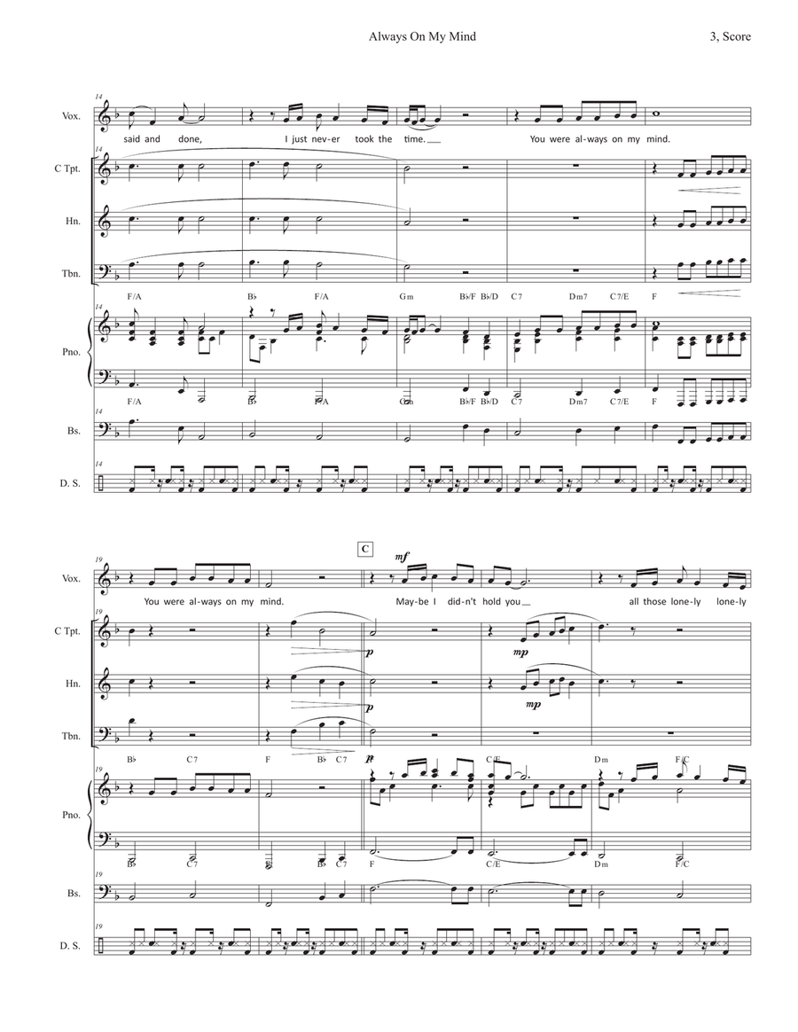Always On My Mind Always On My Mind Piano, Vocal, Guitar scores gallery preview page 3