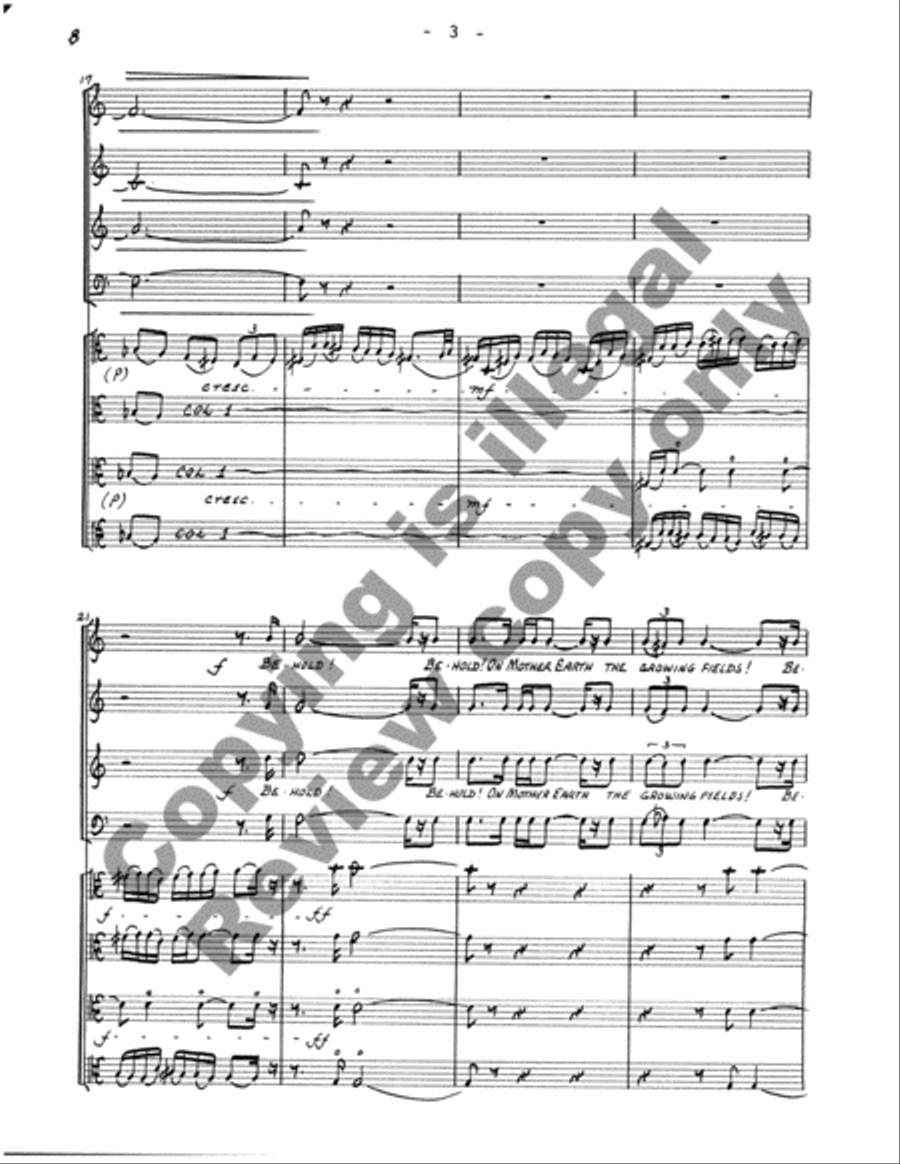The Web of Life (Full Score) Choir scores gallery preview page 30