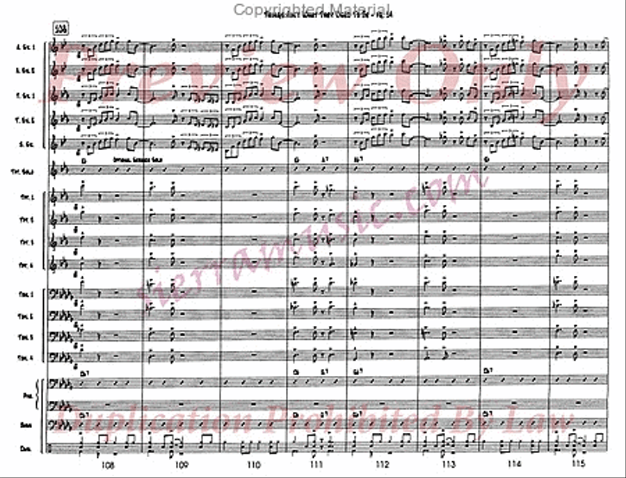 Things Ain't What They Used To Be Jazz Ensemble scores gallery preview page 15