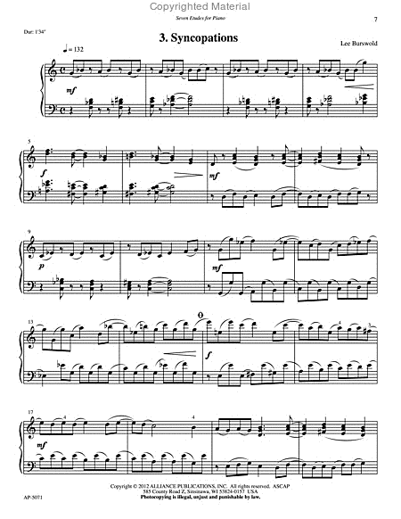 Seven Etudes for Piano image number null