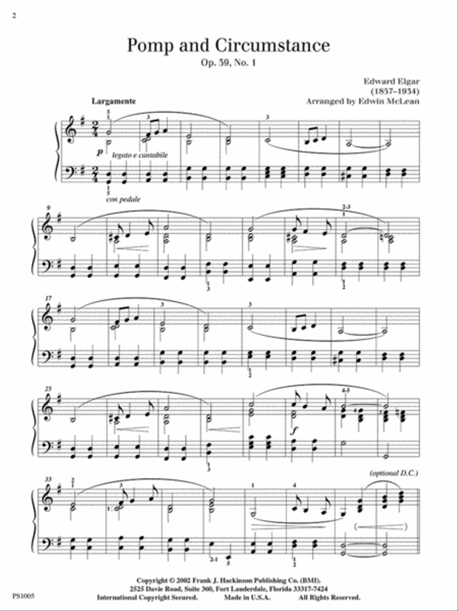 Pomp and Circumstance (Op. 39, No.1)