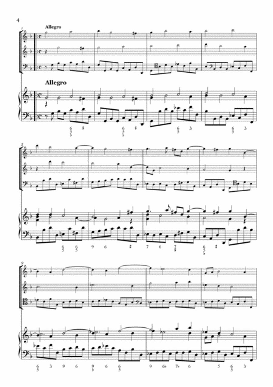 Corelli - Christmas Concerto - arranged as a string trio sonata Cello scores gallery preview page 4