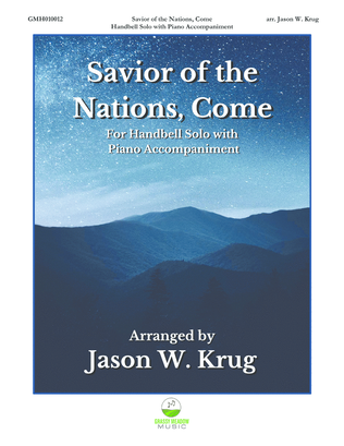 Book cover for Savior of the Nations, Come (for handbell solo with piano accompaniment)
