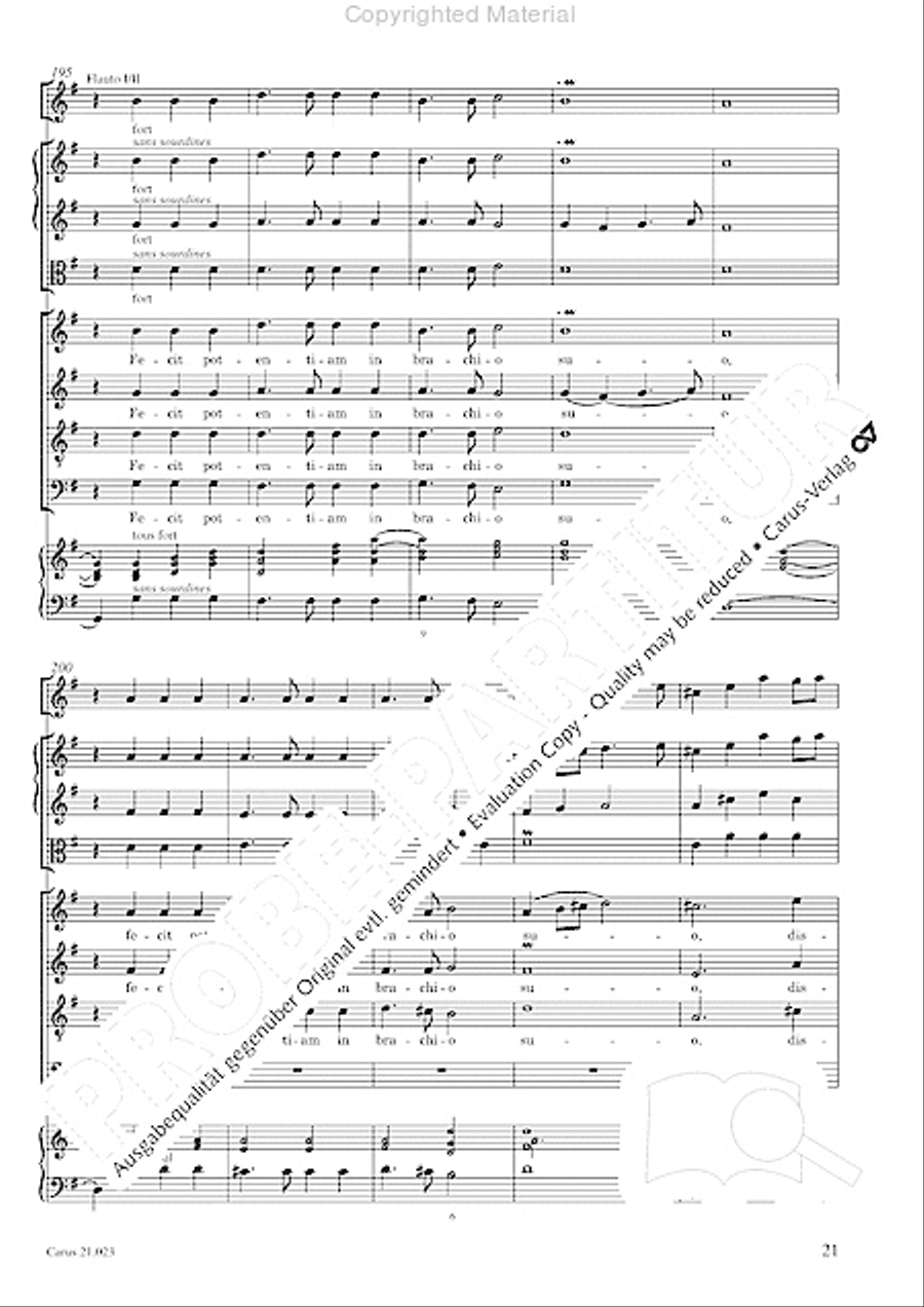 Magnificat in G SATTB scores gallery preview page 23