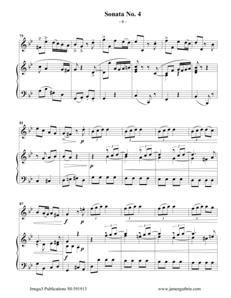 Vivaldi: Sonata No. 4 for Flute & Piano image number null