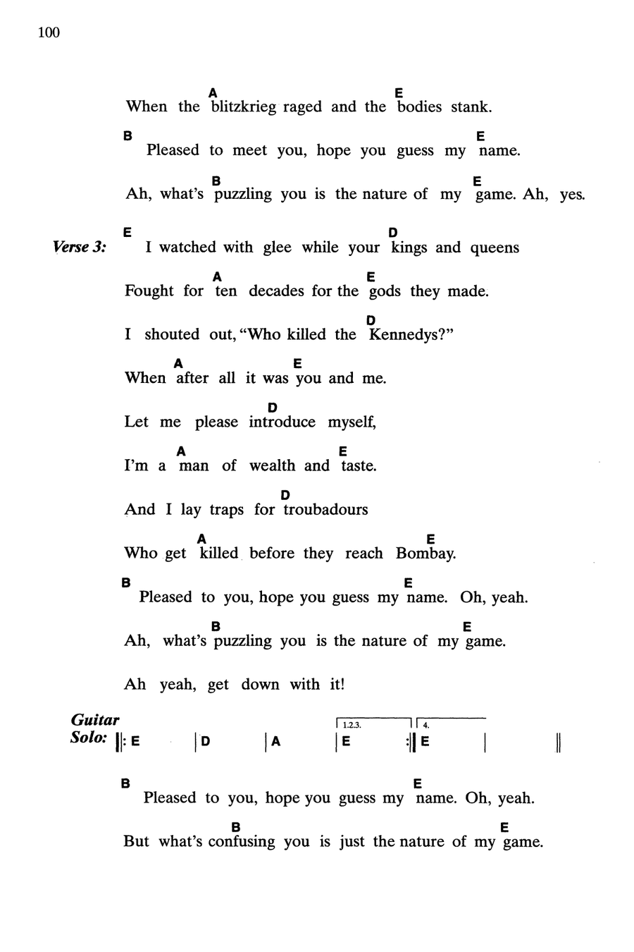 Sympathy For The Devil Guitar scores gallery preview page 2