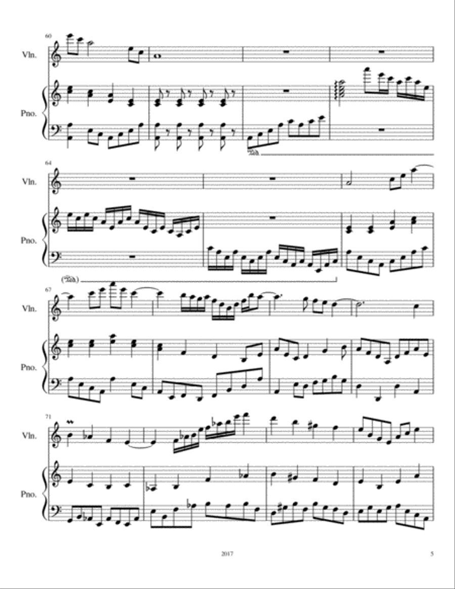 Violin Solo No. 5 Violin Solo scores gallery preview page 5