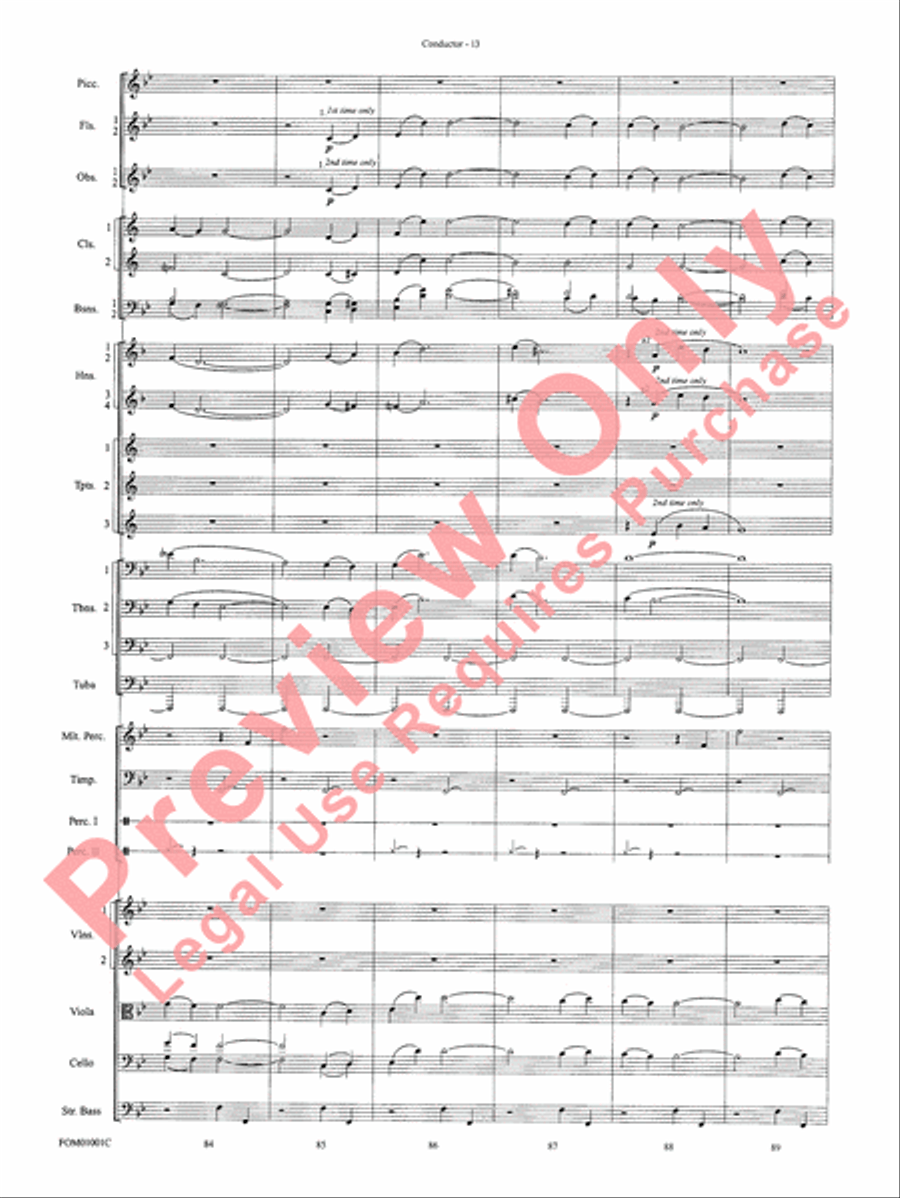 My Fair Lady (Medley) Full Orchestra scores gallery preview page 15