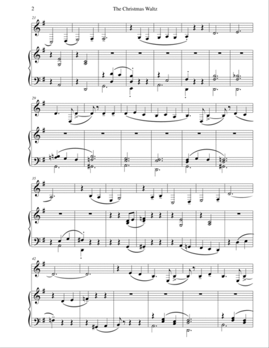 The Christmas Waltz The Christmas Waltz Piano scores gallery preview page 4
