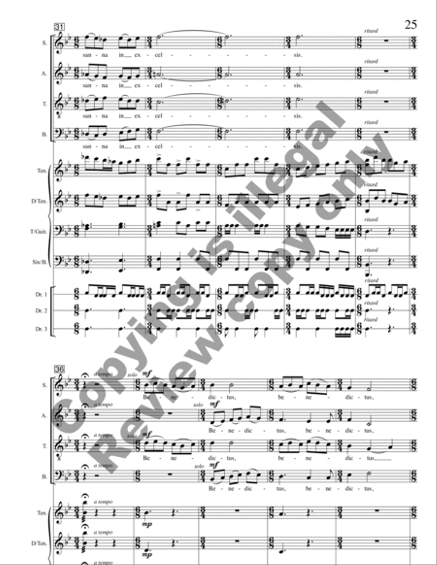 Missa Florens (Full Score) Choir scores gallery preview page 15