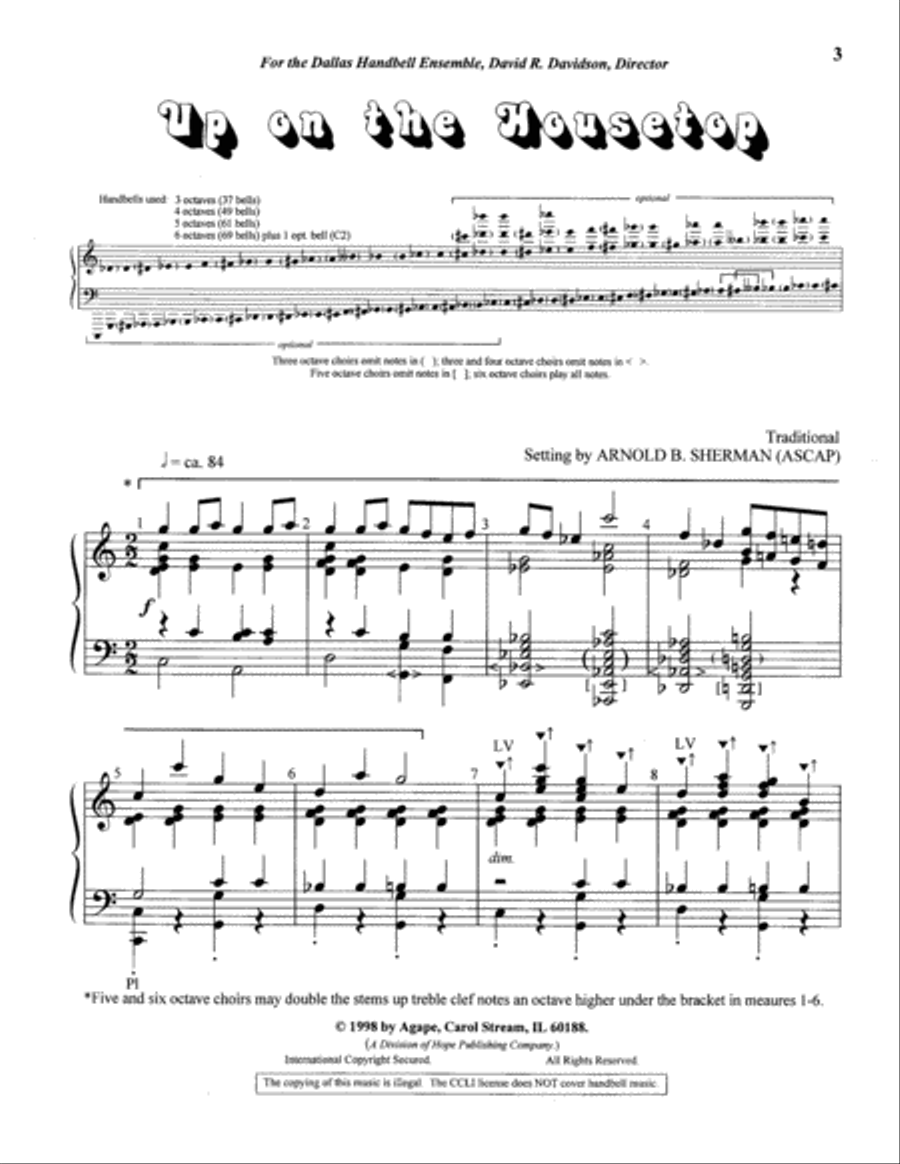 Up on the Housetop 5-Octaves scores gallery preview page 12