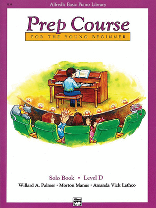 Book cover for Alfred's Basic Piano Prep Course Solo Book, Book D