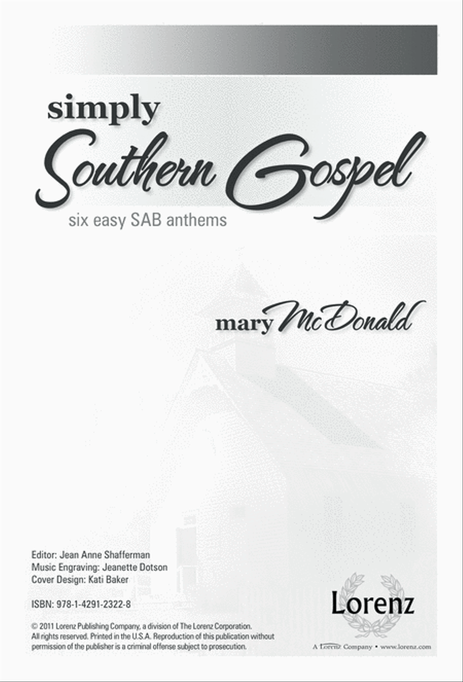 Simply Southern Gospel 3-Part scores gallery preview page 1