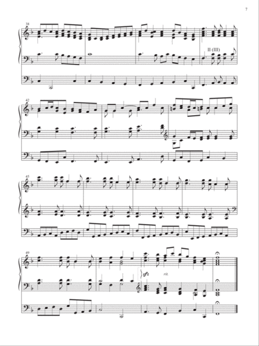 God of Grace (in F and G) Organ scores gallery preview page 4