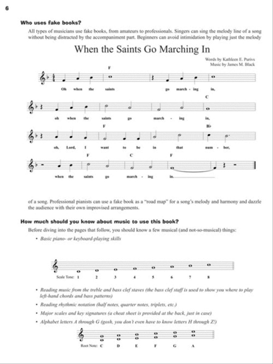 How to Play from a Fake Book Guitar scores gallery preview page 5