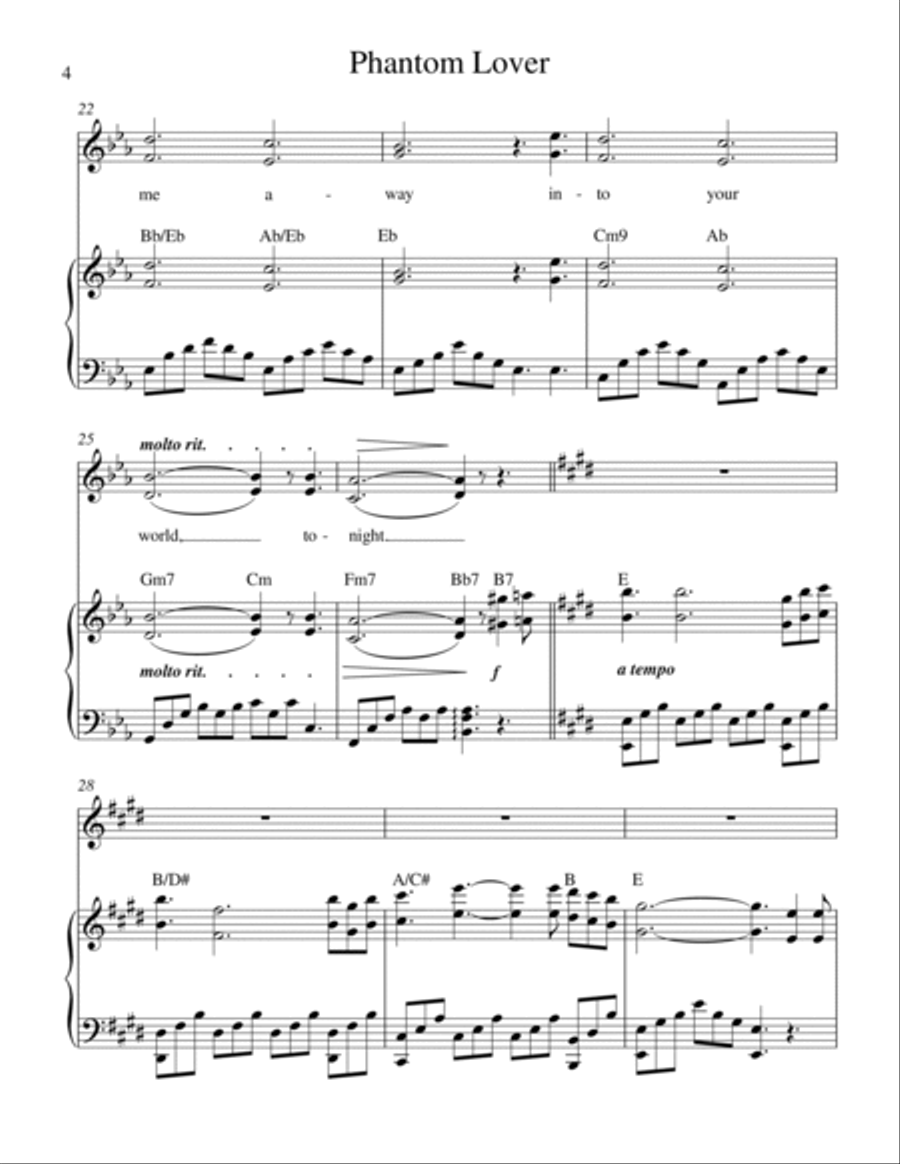 Phantom Lover Voice Solo scores gallery preview page 5