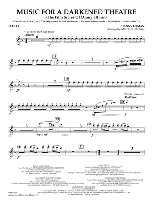Music for a Darkened Theatre (The Film Scores of Danny Elfman) (arr. Brown) - Flute 2