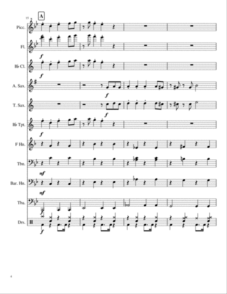 How's The Progress!! Marching Band scores gallery preview page 4