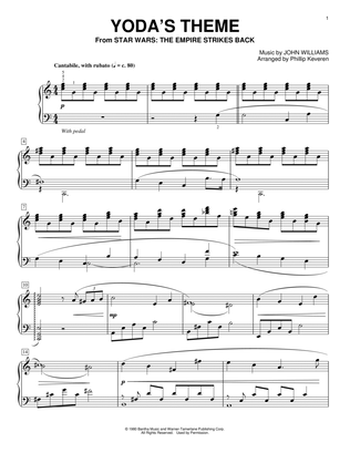 Yoda's Theme (from Star Wars: The Empire Strikes Back) (arr. Phillip Keveren)