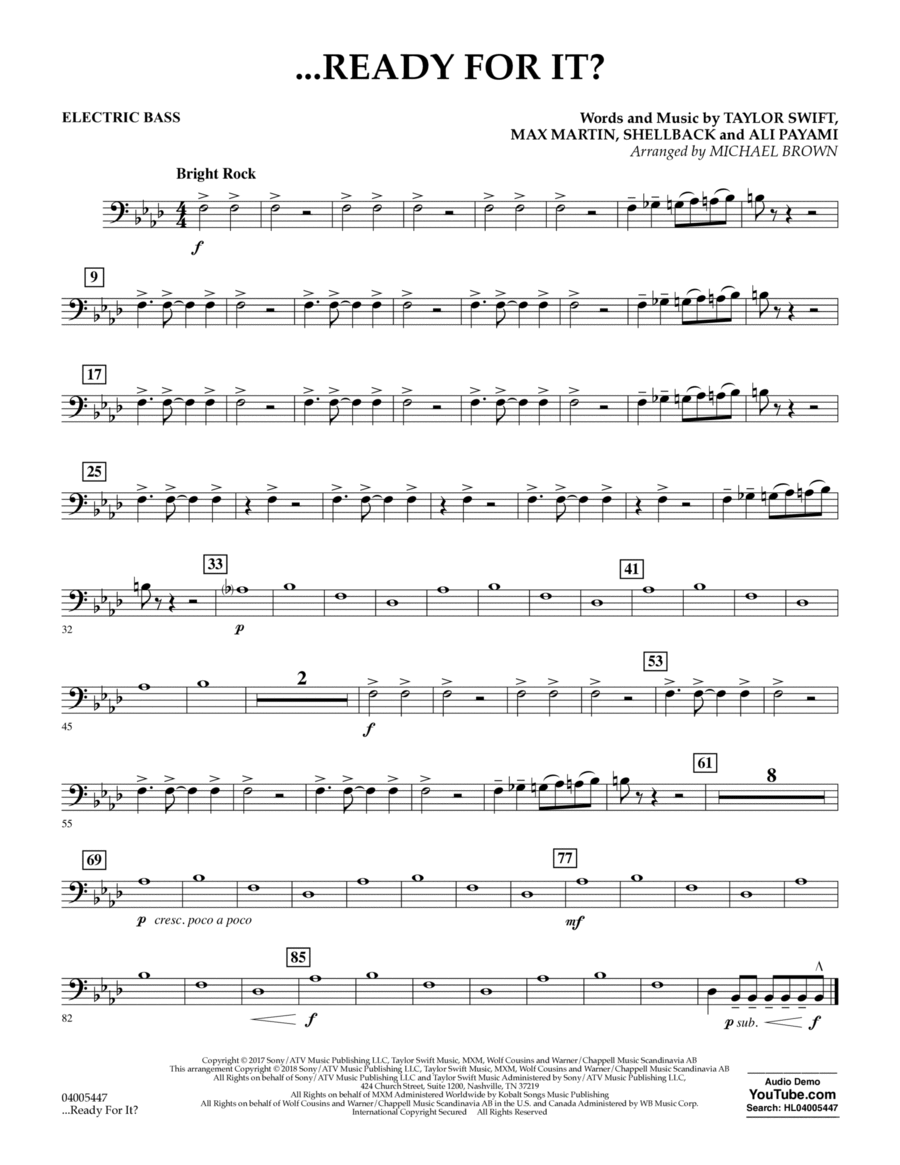 ...Ready for It? - Bass Concert Band scores gallery preview page 1