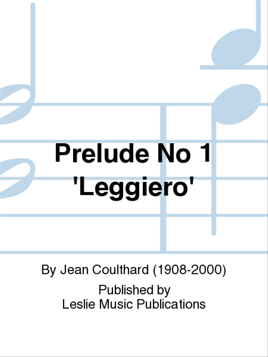 Prelude No 1 Leggiero Piano Solo scores gallery preview page 1