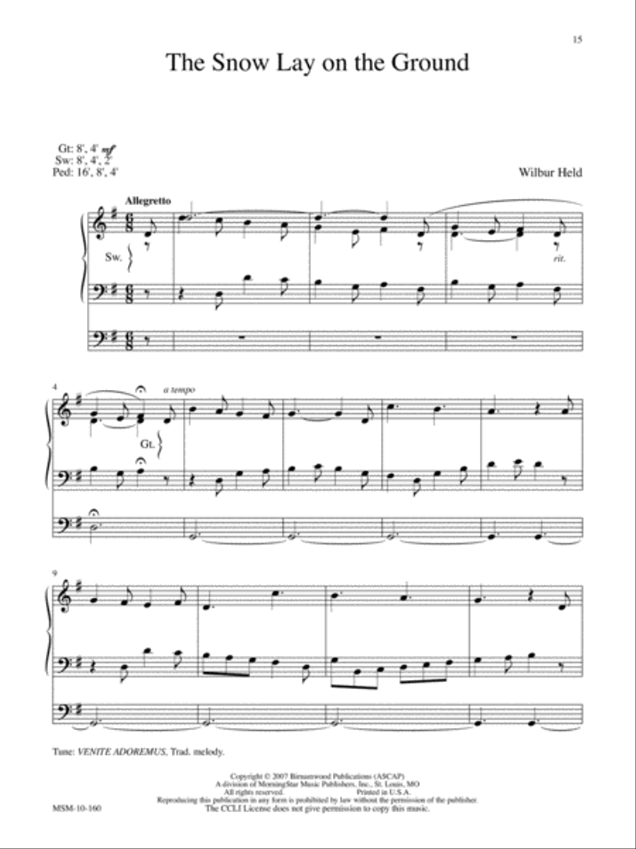 I Heard the Bells on Christmas Day Organ scores gallery preview page 7