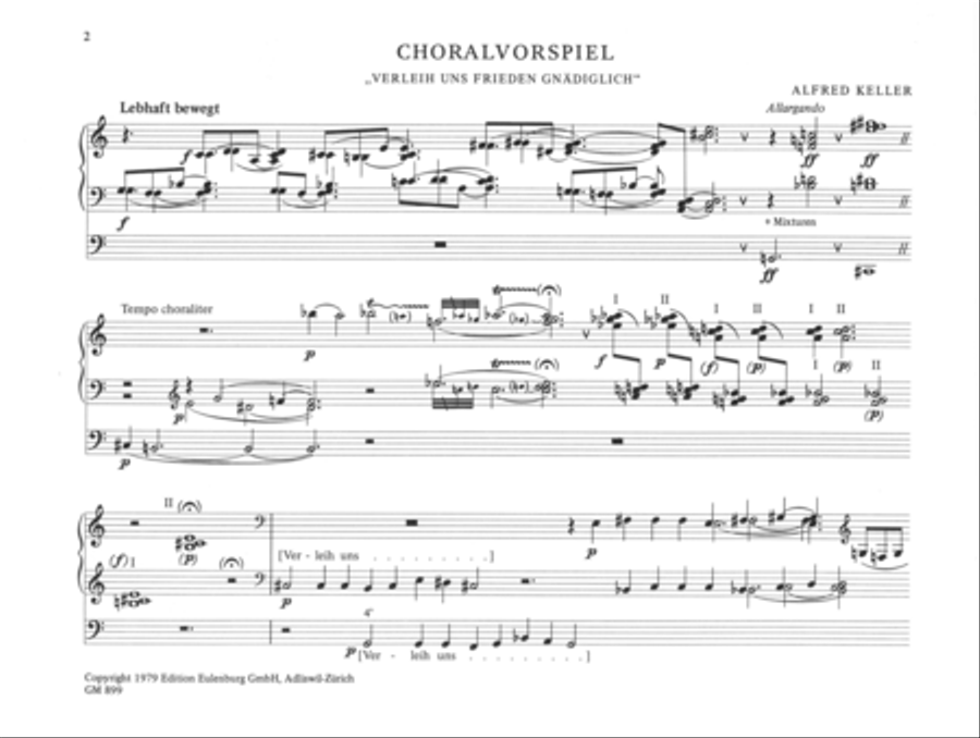 Choral prelude and fantasia Organ scores gallery preview page 2