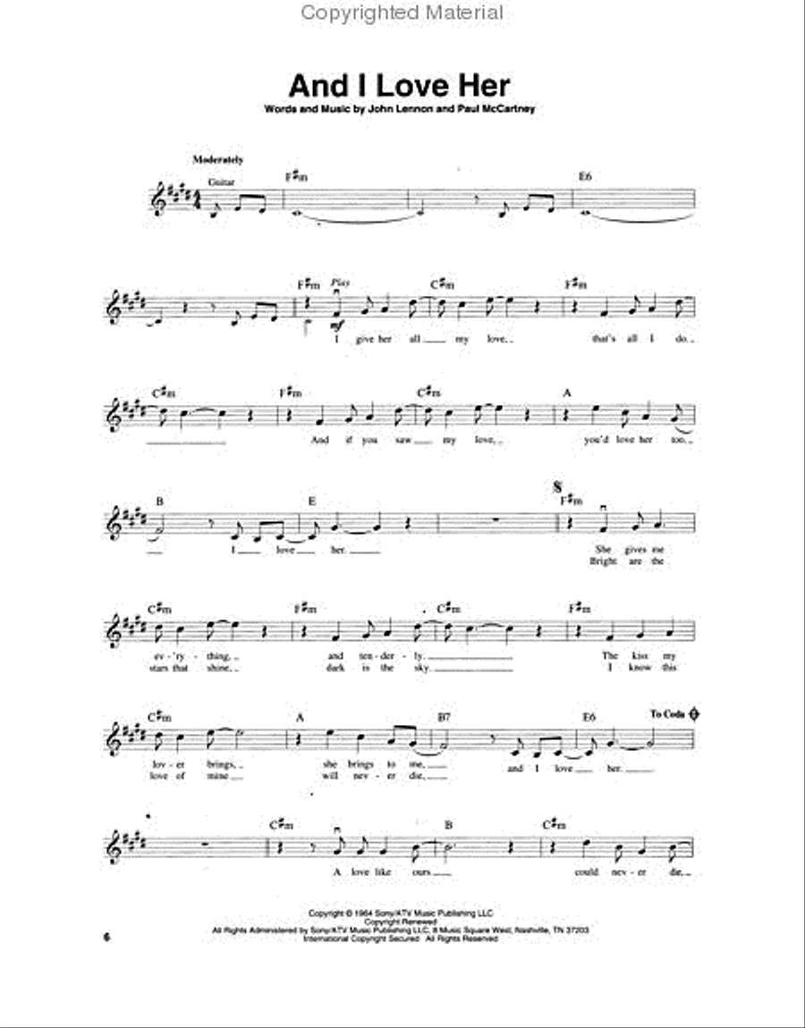 Lennon & McCartney Violin Solo scores gallery preview page 3