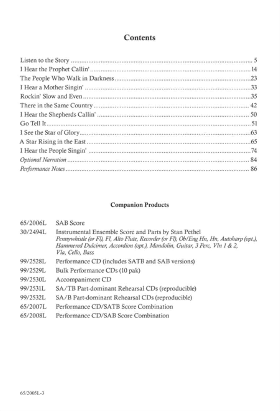 I Hear the Prophet Callin' 4-Part scores gallery preview page 4