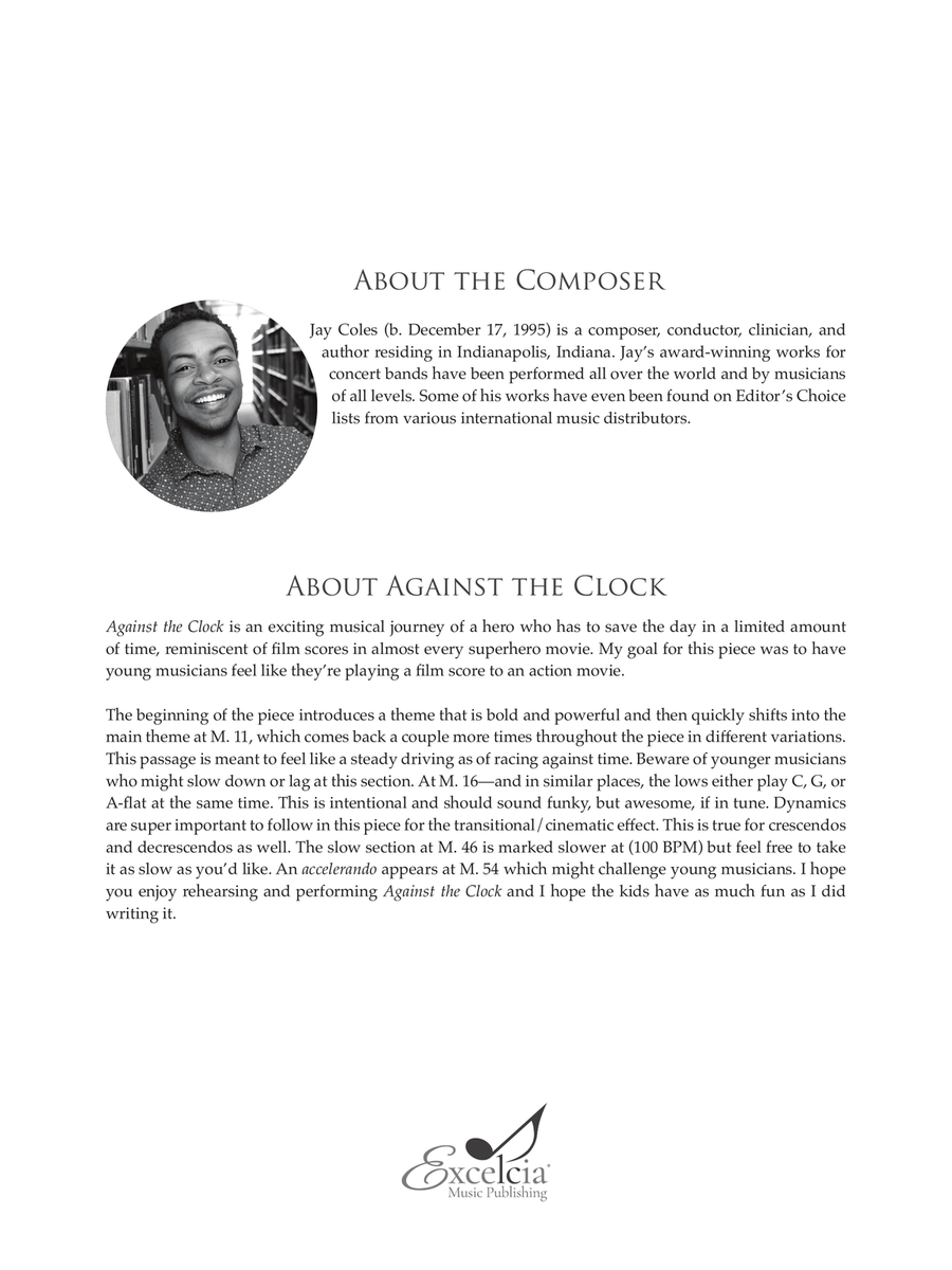 Against the Clock Concert Band scores gallery preview page 3