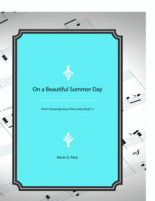 Book cover for On a Beautiful Summer Day - easy piano solo