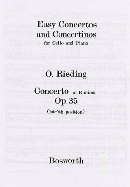 Concerto In B Minor Op. 35 (Cello and Piano)