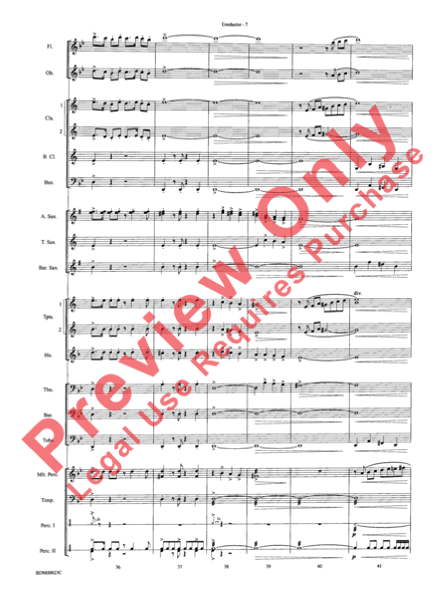 Under the Rice Moon Under the Rice Moon Concert Band scores gallery preview page 10