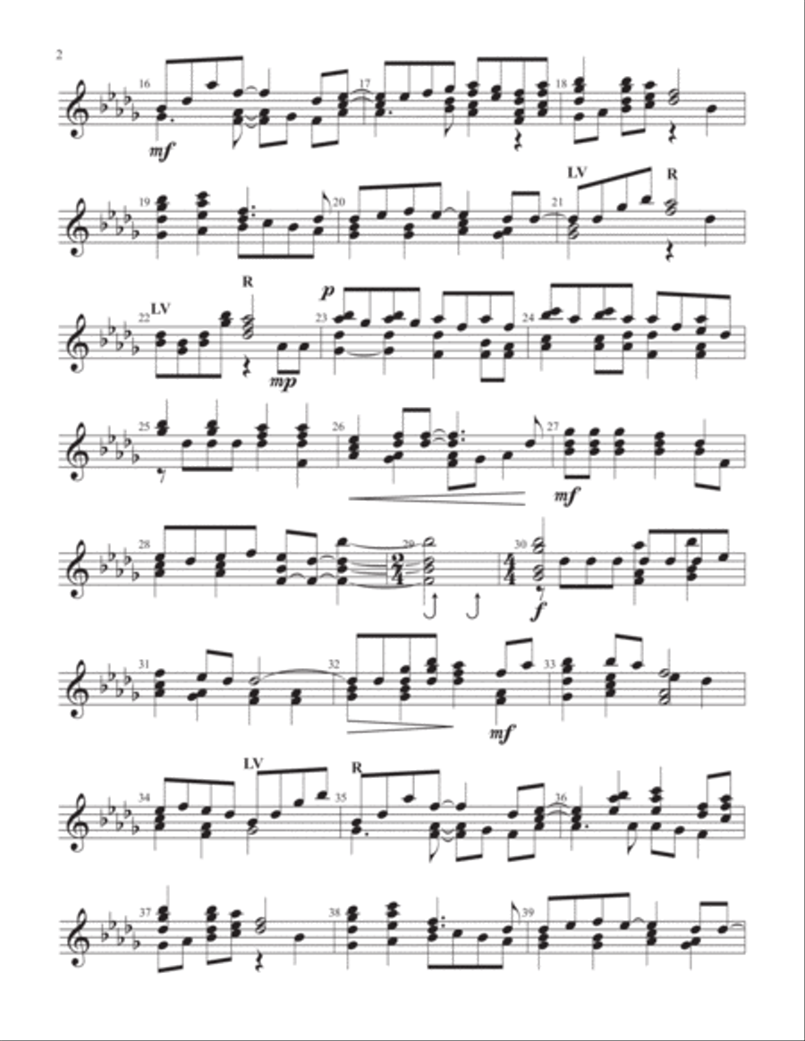 10,000 Reasons (Bless The Lord) Handbell Choir scores gallery preview page 2