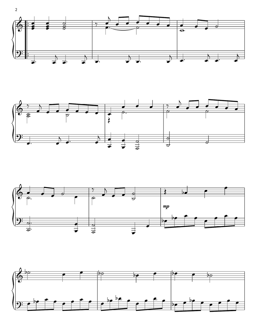 Uptown Girl Piano Solo scores gallery preview page 2