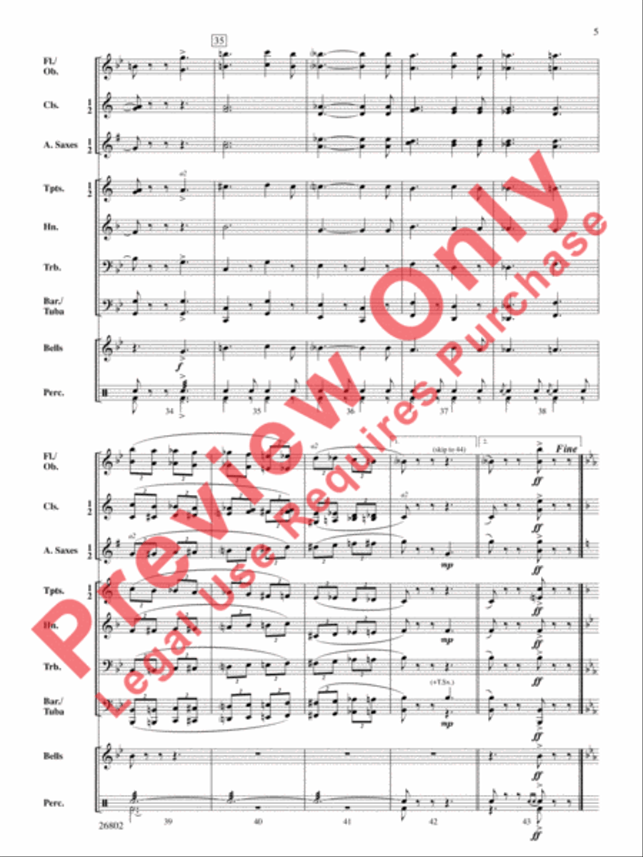 March Chromatica Concert Band scores gallery preview page 6