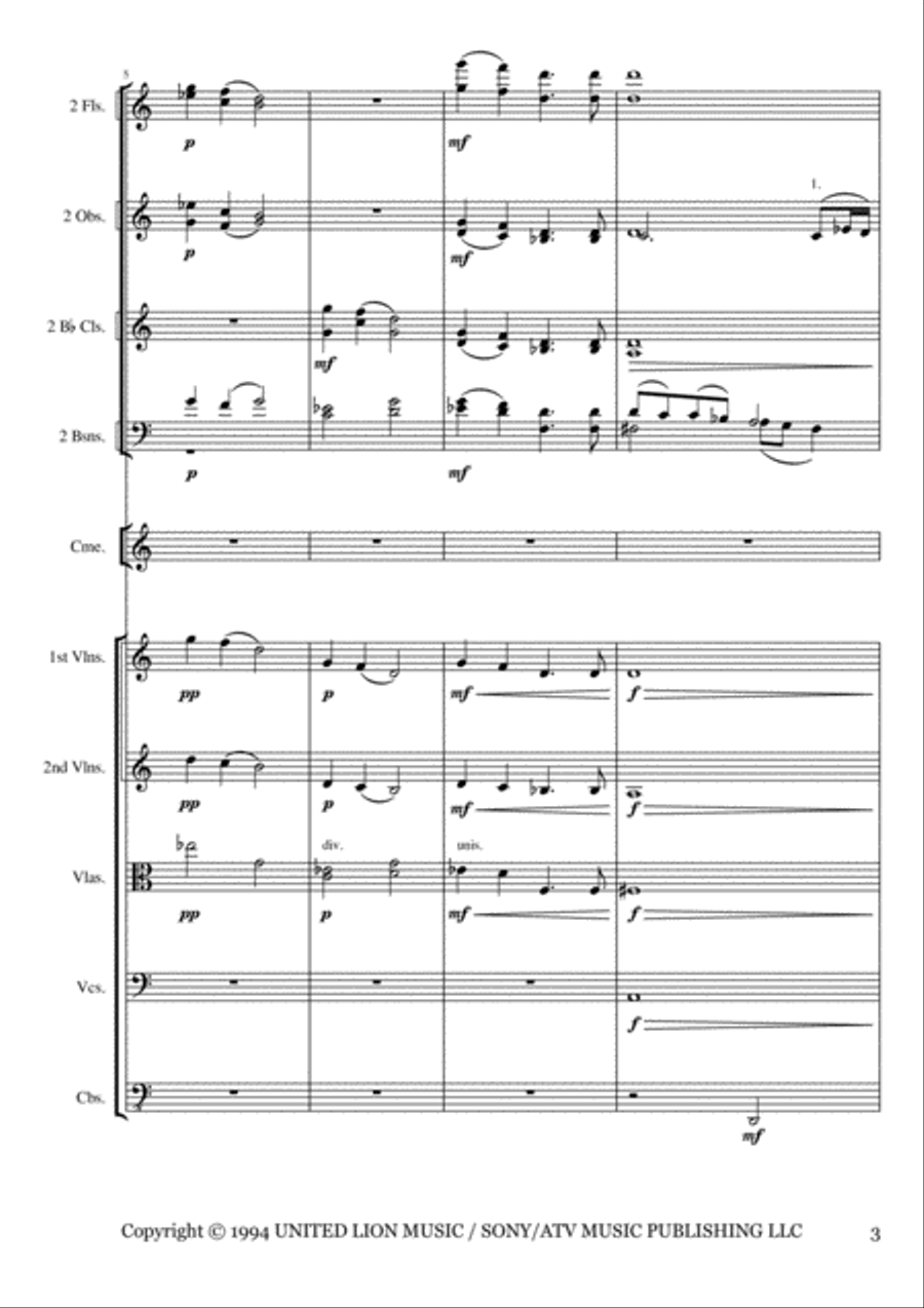 Stargate (film Incidental Music) Woodwind Ensemble scores gallery preview page 3