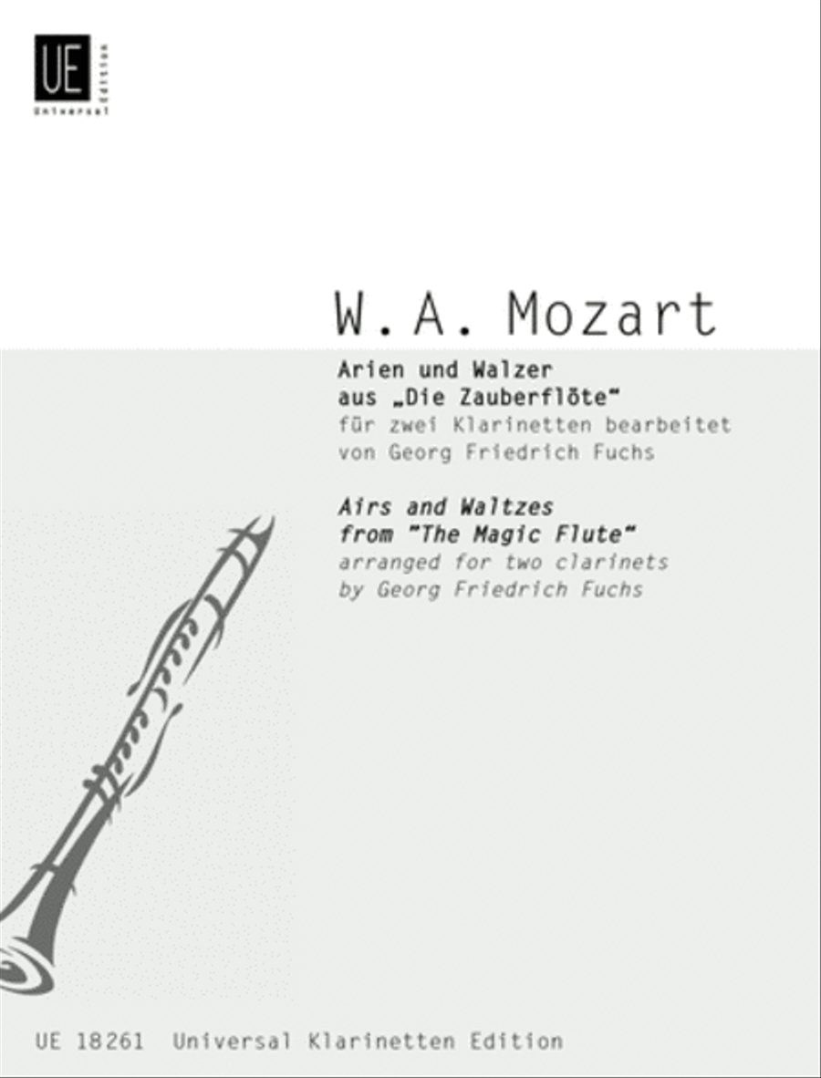 Arias and Waltzes from The Magic Flute Chamber Music scores gallery preview page 1