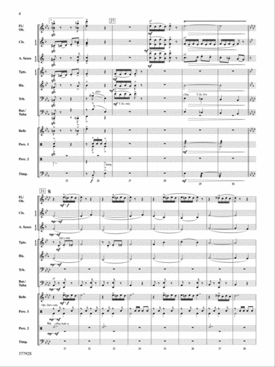 Thrills and Trills!: Score Concert Band scores gallery preview page 4