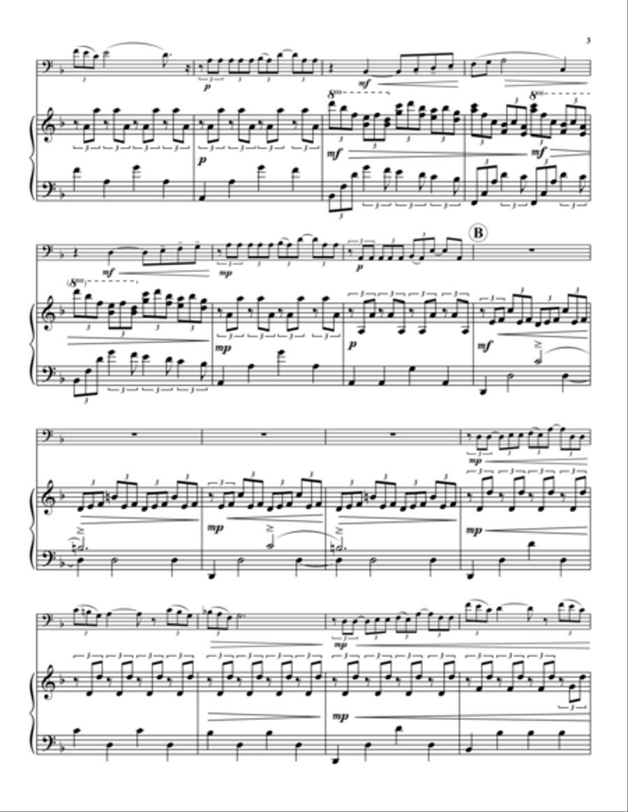 A Caged Bird Piano Accompaniment scores gallery preview page 3